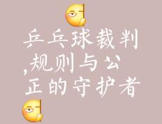 开云体育-裁判员严格执行规则，保证比赛的公平