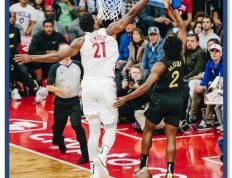 开云下载-76人险胜开拓者，恩比德表现抢眼